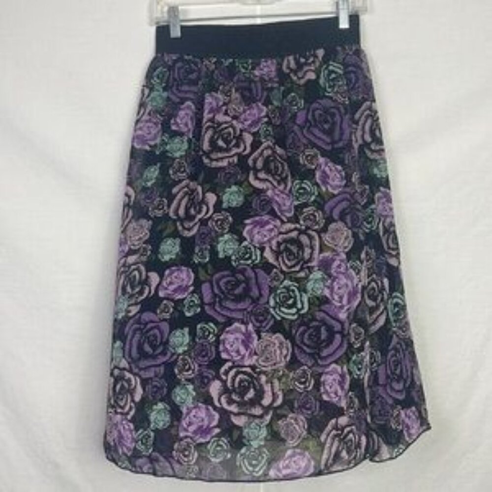 Purple Floral Lola Skirt